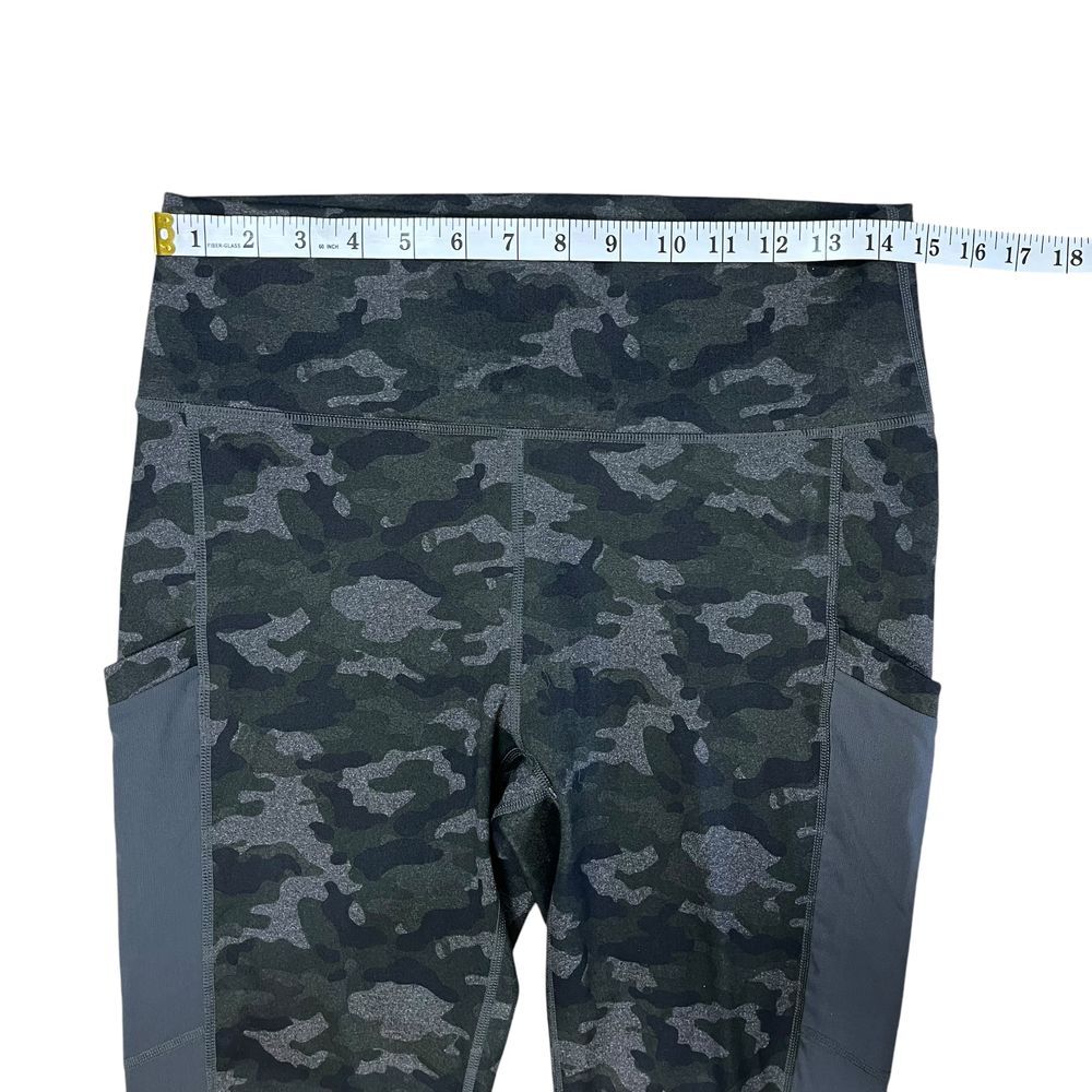 PowerHold by Fabletics Side Pockets Camo Leggings Mesh Side Womens Size Large - Picture 7 of 11